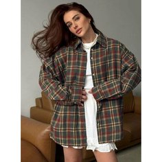 Рубашка , размер 42/48, коричневый Di Boutique
