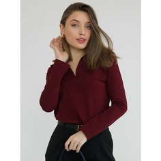 Лонгслив Galala Базовая коллекция, размер 4XL, , бордовый