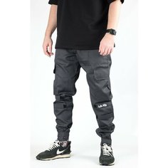 Брюки джоггеры BLK CROWN, размер XL, графитовый