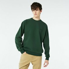 Свитшот LACOSTE, размер T7, , темно-зеленый