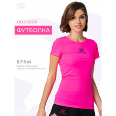 Футболка S.P.S.M. Спорт, размер S, рoзовый