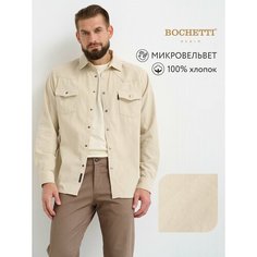 Рубашка Bochetti, размер 48, жемчужный