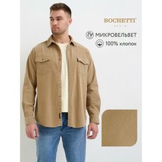 Рубашка Bochetti, размер 54, светло-бежевый
