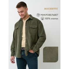Рубашка Bochetti, размер 54, светлый хаки