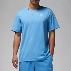 Футболка NIKE Jumpman Embroidered Crew, размер 50-52, cиний