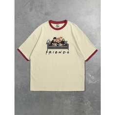 Футболка NOT TODAY, размер ONE SIZE, бежевый