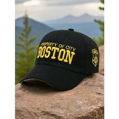 Бейсболка мужская Boston для мужчин и женщин, размер 55/60, черный Без бренда