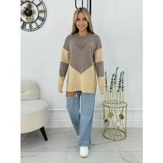 Пуловер размер 42/48, , коричневый (611) Di Boutique