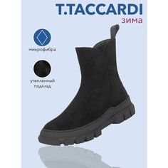 Полусапоги T.Taccardi, полнота G (EU)/ на среднюю и широкую стопу, размер 36, черный