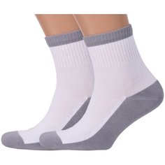 Носки Брестский Чулочный Комбинат, комплект, 2 пары, размер 27 (42-43), белый
