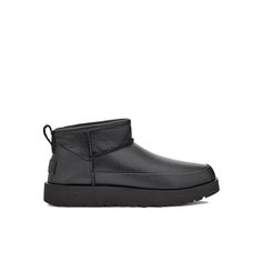 Угги UGG Classic Ultra Mini Leather, размер 39, черный