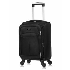 Чемодан Lcase Amsterdam, 42 л, размер S+, черный