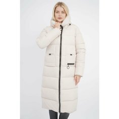 Парка H&T Collection, размер 50, светло-бежевый