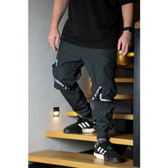 Брюки спортивные BLK CROWN, размер XXL, черный (50)