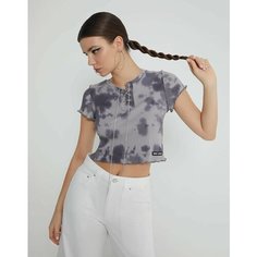 Кроп-топ Gloria Jeans Ready! Steady! Go!, размер 16-18л/170, разноцветный/серый