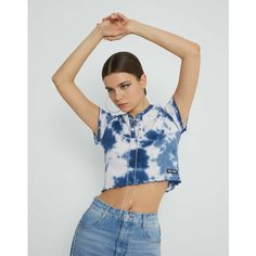 Кроп-топ Gloria Jeans Ready! Steady! Go!, размер 16-18л/170, мультиколор, синий