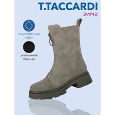 Полусапоги T.Taccardi, полнота G (EU)/ на среднюю и широкую стопу, размер 36, серый