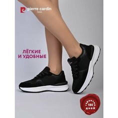 Кроссовки Pierre Cardin, полнота G (EU)/ на среднюю и широкую стопу, размер 35, черный