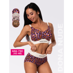 Комплект нижнего белья DONA NUDE Set_D017, размер M, фиолетовый