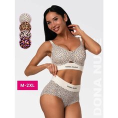 Комплект нижнего белья DONA NUDE Set_D017, размер M, белый
