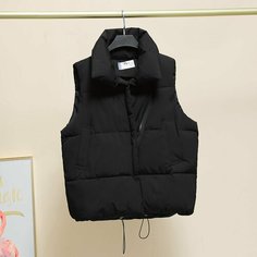 Жилет , размер XXL, черный Нет бренда