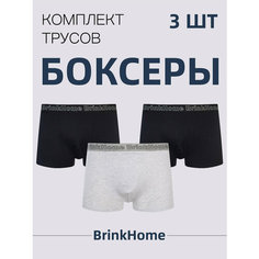 Трусы КОМПЛЕКТ ТРУСОВ, комплект из 3 шт., размер L, черный Нет бренда