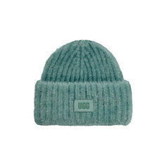 Шапка бини UGG Chunky Plush Cuff Beanie для женщин, размер OneSize, зеленый