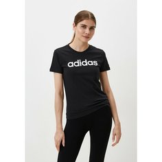 Футболка adidas W LIN T, размер 42-44, черный