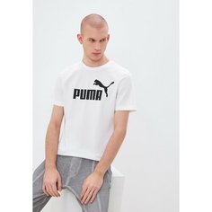 Футболка PUMA ESS Logo Tee, размер 48-50, белый