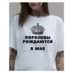 Футболка, размер L, белый Cotton and Ink
