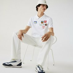 Поло LACOSTE, размер T7, белый