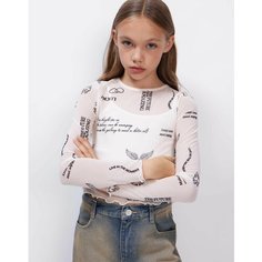 Лонгслив Gloria Jeans, размер 10-12л/146-152, молочный