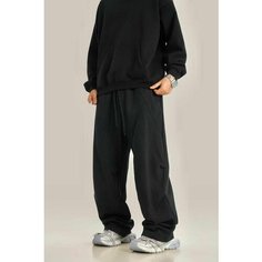 Брюки спортивные OFF STREET, размер M, черный/черный