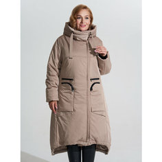 Пальто DIMMA fashion studio Дебора, размер 48, бежевый