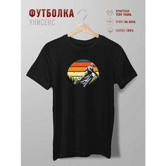 Футболка Futbolkoff мотокросс спорт тип, размер S, черный