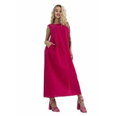 Платье Весна-лето 2024, размер 48, розовый Нет бренда