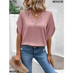 Рубашка MOOCIE, размер INT L, розовый меланж