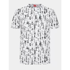 Футболка JUST CLOTHES, размер 58, мультиколор