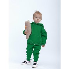 Костюм спортивный KIDDY CHIC, размер 80, зеленый