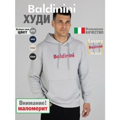 Худи Baldinini, размер L, , светло-серый меланж