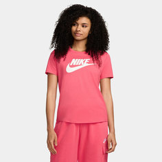 Футболка NIKE Essential ICON Futura Tee, 1 шт., размер M, Aster Pink/White