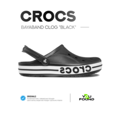 Сабо Crocs Bayaband Clog, размер 39/40 EU, черный