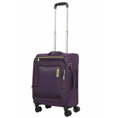 Чемодан American Tourister, 35 л, размер S, фиолетовый