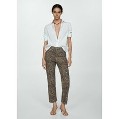 Джинсы MANGO, размер 46 EU, коричневый