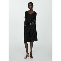 Футболка MANGO, размер S, черный