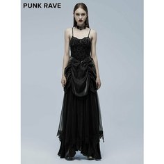 Платье PUNKRAVE Осень-зима 2024, размер L, черный