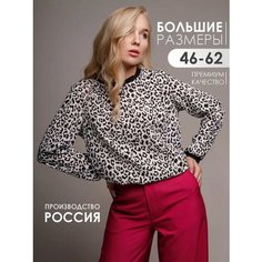 Блуза ДЖЕЙTSOY, размер 50, коричневый