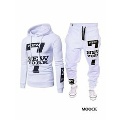 Костюм спортивный MOOCIE, размер 46, белый