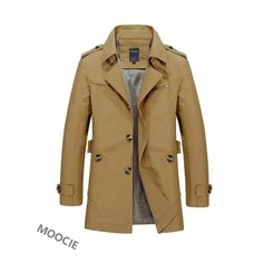 Плащ MOOCIE, размер 4XL/82-92кг180-185см Подходить, коричневый