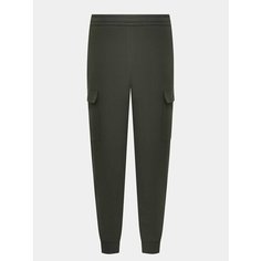 Брюки спортивные EA7 EMPORIO ARMANI, размер M, оливковый